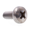 Prime-Line Machine Screw, Metric Pan Head, Phil Drive M5-0.8 X 12MM A2-70 Stainless Steel 10PK 9131367